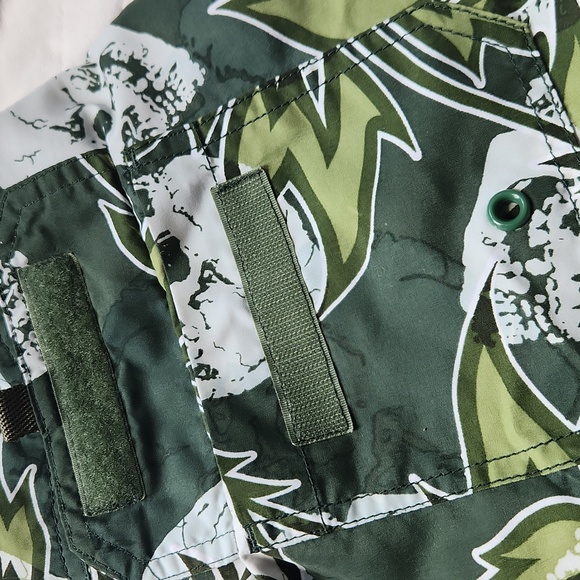 Men's Phys.Sci, Summer, Beach, Pool Resortwear Green Skull Head Men's Swim - Picture 3 of 9